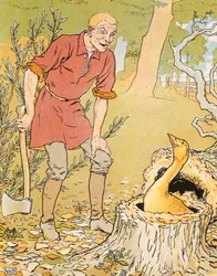 Dunderhead found the golden goose, illustration from 